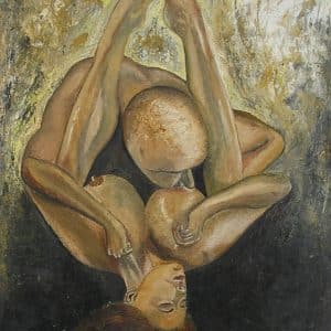Erotisk maleri af par der elsker