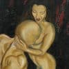 erotisk maleri af par i elskovsscene