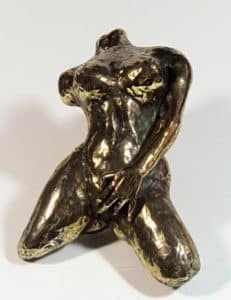 Erorisk bronze skulptur af Evelyn-Art